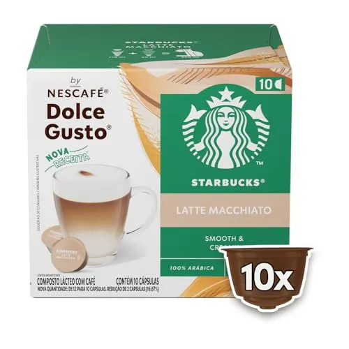 Starbucks Latte Macchiato By Nescaf Dolce Gusto, 1 Caixa Com 10 Cpsulas